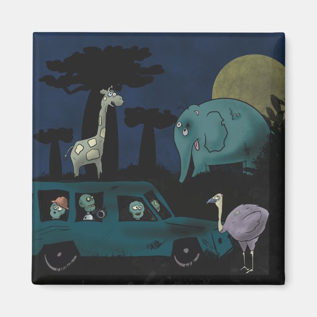 Íman Zombies no Safari (Frente)