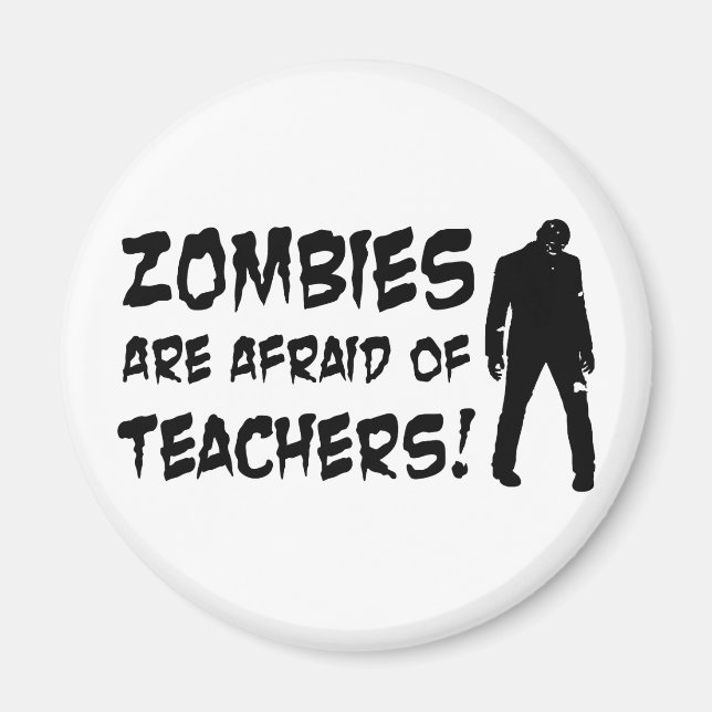 Íman Zombies Tem Medo De Professores (Frente)