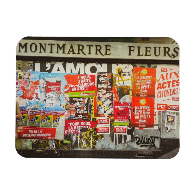 Íman Zona de Paris Cityscape Montmartre (Horizontal)