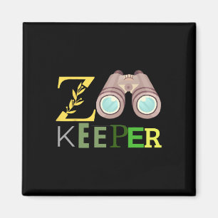 Íman Zookeeper Animais Zoo Wildlife Love Safari Hallowe