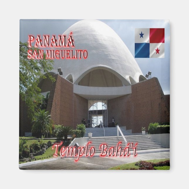 Íman zPA012 PANAMA, Templo Bahá'í em San Miguelito, (Frente)
