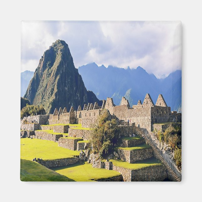 Íman zPE003 MACHU PICCHU, Peru, América, frigorífico (Frente)
