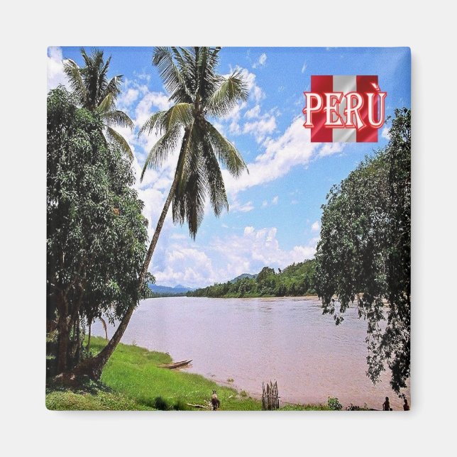 Íman zPE024 PERU,rio Huallaga,Floresta Peruana, Cordilh (Frente)