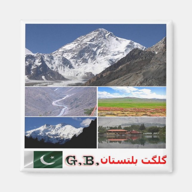 Íman zPK007 GILGIT-BALTISTAN, Paquistão, Ásia, (Frente)
