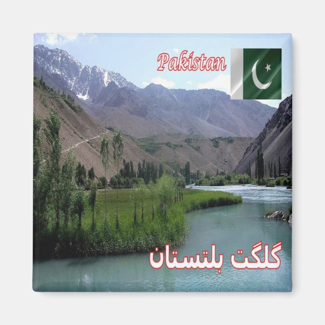 Íman zPK012 GILGIT-BALTISTAN, Paquistão, Ásia, frigoríf (Frente)