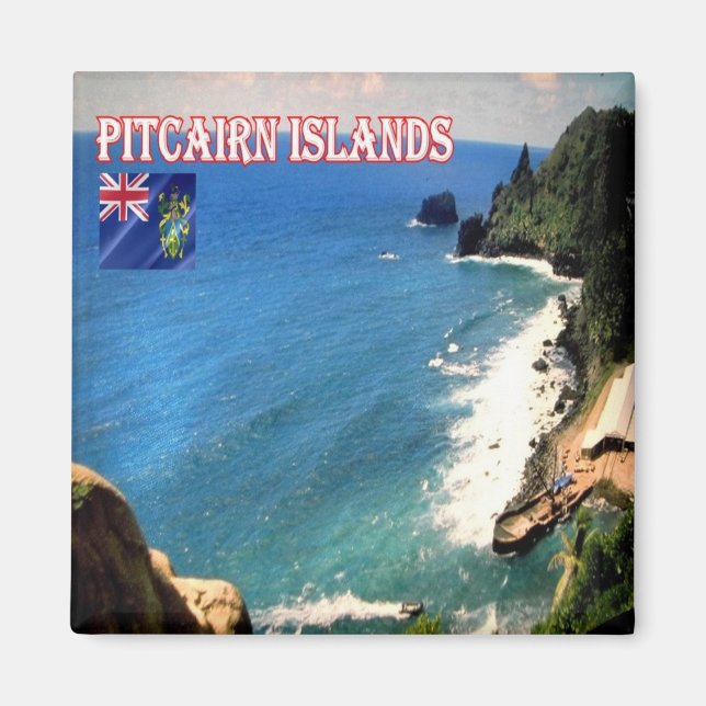 Íman zPN006 ILHAS PITCAIRN, Pitcairnanding, Fridge (Frente)