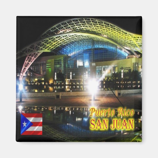 Íman zPR009 PORTO RICO, San Juan, Centro de Convenções, (Frente)