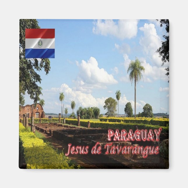 Íman zPY006 PARAGUAI, Jesus do Tavarangue, frigorífico (Frente)