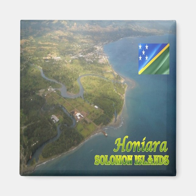 Íman zSB005 HONIARA, Ilhas Salomão, frigorífico (Frente)