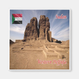 Íman zSD003 SUDAN, Western Deffufa, África, geladeira