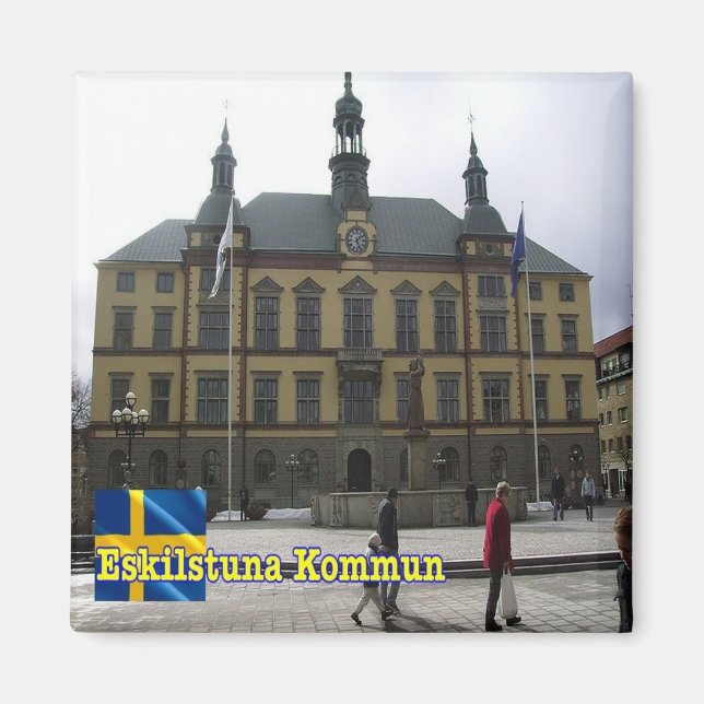 Íman zSE017 ESKILSTUNA KOMMUN, Suecia, Europa, geladeir (Frente)