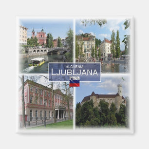 Íman zSI017 LJUBLJANA, Eslovênia, Europa, Imã de gelade