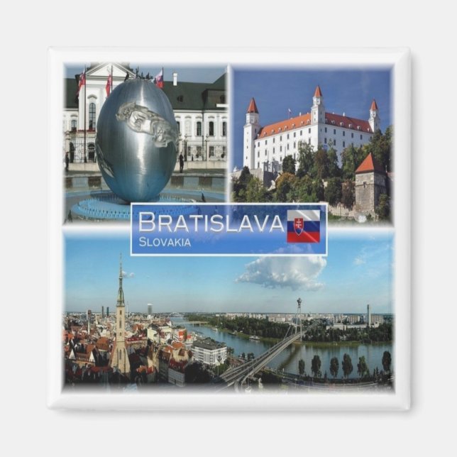 Íman zSK013 BRATISLAVA, Eslováquia, Europa, frigorífico (Frente)