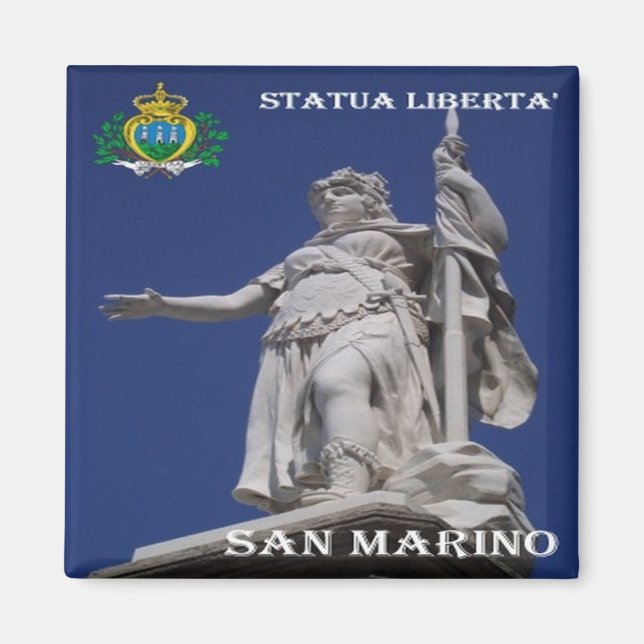 Íman zSM004 STATUE LIBERTY, São Marino, Europa, geladei (Frente)