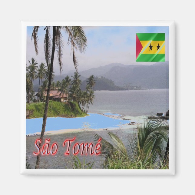 Íman zST003 SAO TOME', Panorama, África, Fridge (Frente)