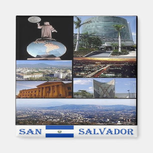 Íman zSV010 EL SALVADOR, Mosaico, América, frigorífico