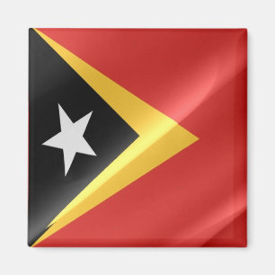 Íman zTL002 acenando com o FLAG de Timor Leste