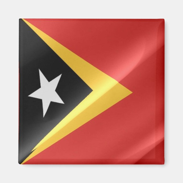 Íman zTL002 acenando com o FLAG de Timor Leste (Frente)