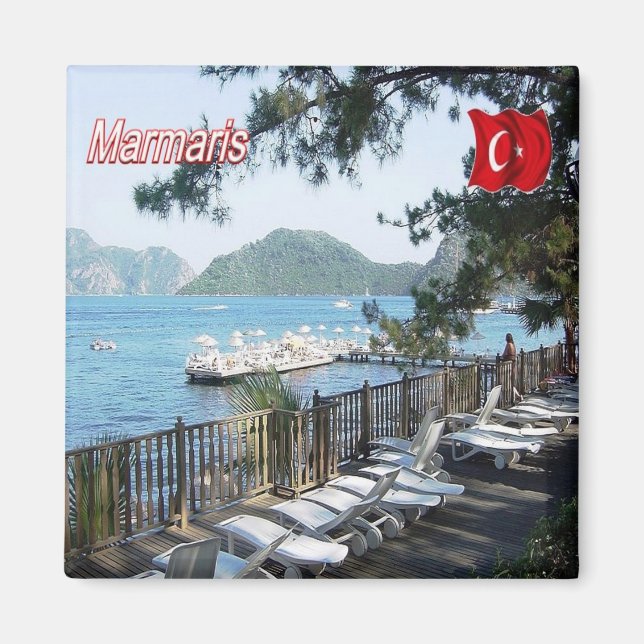 Íman zTR008 MARMARIS, Turquia, Europa, geladeira (Frente)