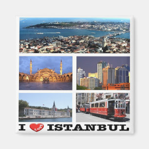 Íman zTR013 ISTANBUL "I Love", Turquia, Europa, geladei
