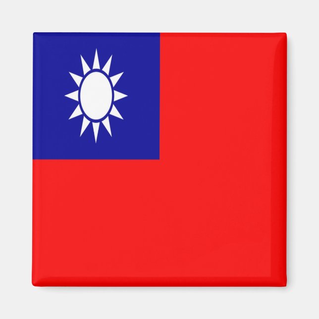 Íman zTW001 TAIWANESE FLAG, Formosa de Taiwan, geladeir (Frente)