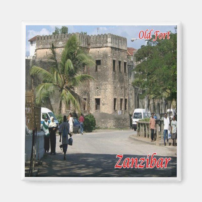 Íman zTZ009 ZANZIBAR, Forte Antigo, Tanzânia, África, f (Frente)