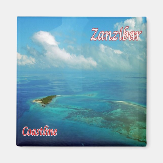 Íman zTZ018 ZANZIBAR,Costa,Tanzânia, África, Cordilheir (Frente)
