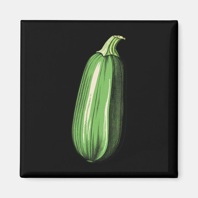 Íman Zucchini Preguiçoso, Engraçado, Correspondente ao  (Frente)