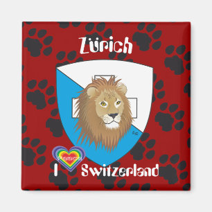 Íman Zürich Schweiz Suisse Svizzera Magnet
