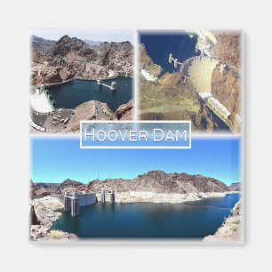Íman zUS015 HOOVER DAM, Mosaico, Lake Meid, Fridge