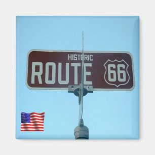 Íman ZUS094 ROUTE 66 Rota histórica 66, América, Fridge