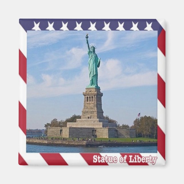 Íman zUS098 STATUE OF LIBERTY, Nova Iorque, Fridge (Frente)