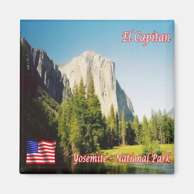 Íman zUS120 YOSEMITE N.P. El Capitan, Califórnia, frigo (Frente)