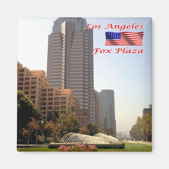 Íman zUS172 LOS ANGELES, Fox Plaza, California, Fridge (Frente)