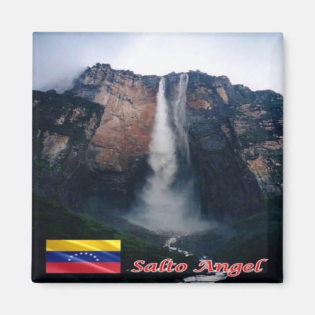 Íman zVE003 ANGEL FALLS, Venezuela, América, Fridge (Frente)