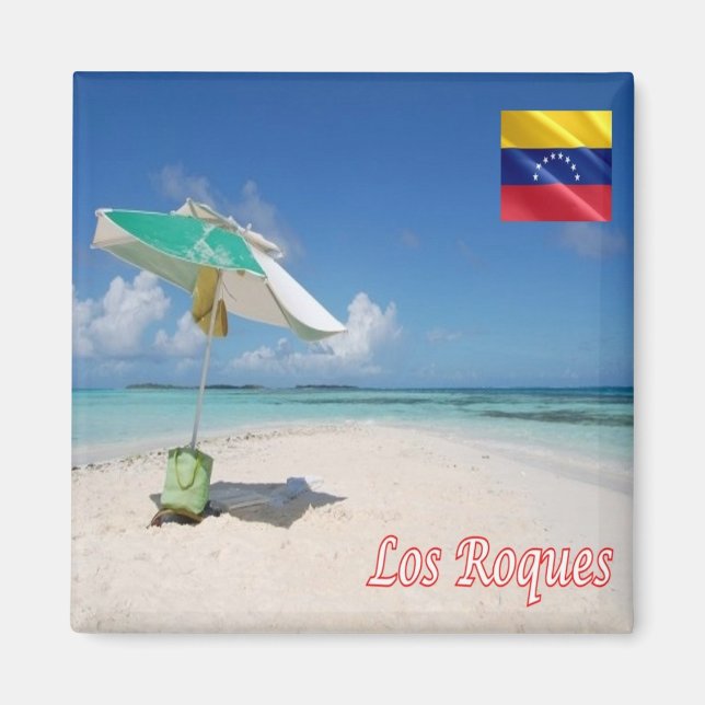 Íman zVE006 LOS ROQUES, Venezuela, América, frigorífico (Frente)