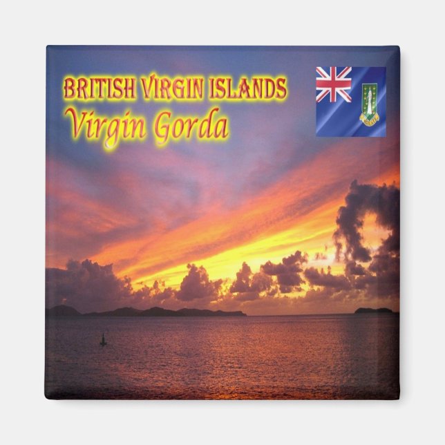 Íman zVG009 VIRGIN GORDAN, Virgem Britânica, Fridge (Frente)