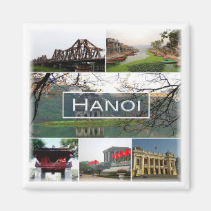 Íman zVN003 HANOI, Vietname, Mosaico, Ásia, Cordilheira