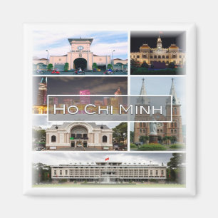 Íman zVN004 HO CHI MINH, Mosaico, Vietnã, Ásia, frigide