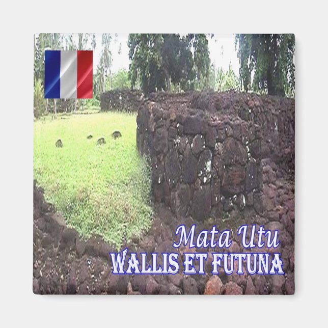 Íman zWF006 MATA UTU, Wallis e Futuna, frigorífico (Frente)
