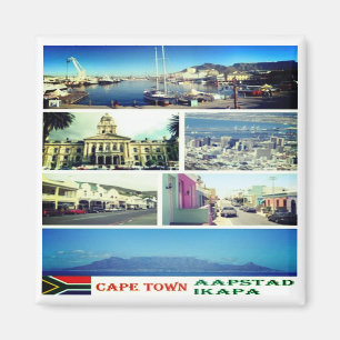 Íman ZZA007 CAPE TOWN, MOSAIC, África do Sul, frigorífi