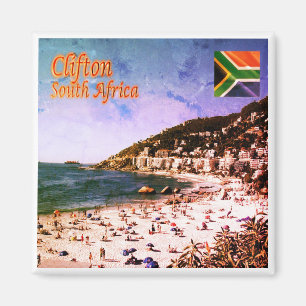 Íman zZA009 CLIFTON, Panorama, África do Sul, frigorífi