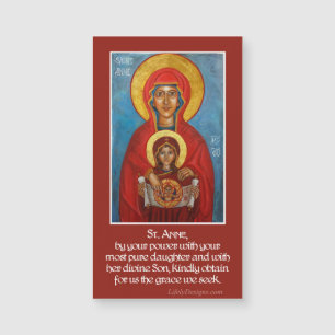 Ímãs da oração de St Anne, de Mary & de Jesus 