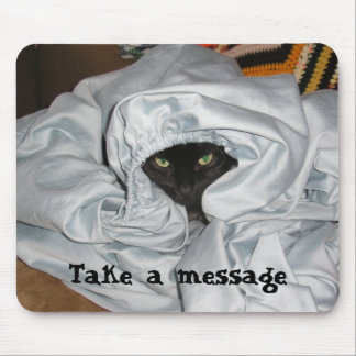 Imbecil na cama - mousepad