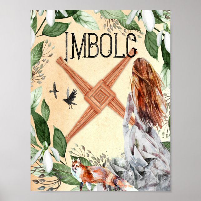 IMBOLC, CANDLEMAS WICCAN SABBAT POSTER (Frente)