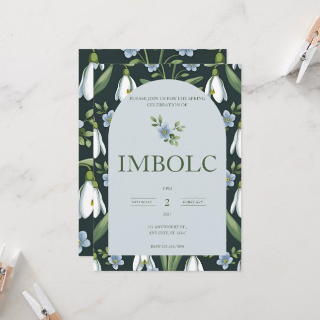 Imbolc | Convite da Roda do Ano (Frente/Verso In Situ)