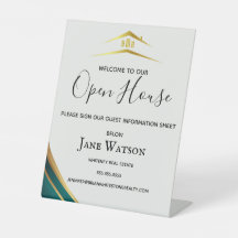 Imobiliária Moderna Verde e Dourada