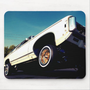 Impala branco Mousepad de Chevy do Lowrider