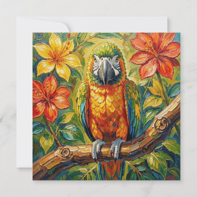 Impastos Colorido Papagaio   (Frente)