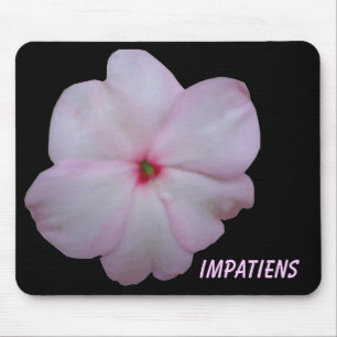 Impatiens cor-de-rosa Mousepad customizável